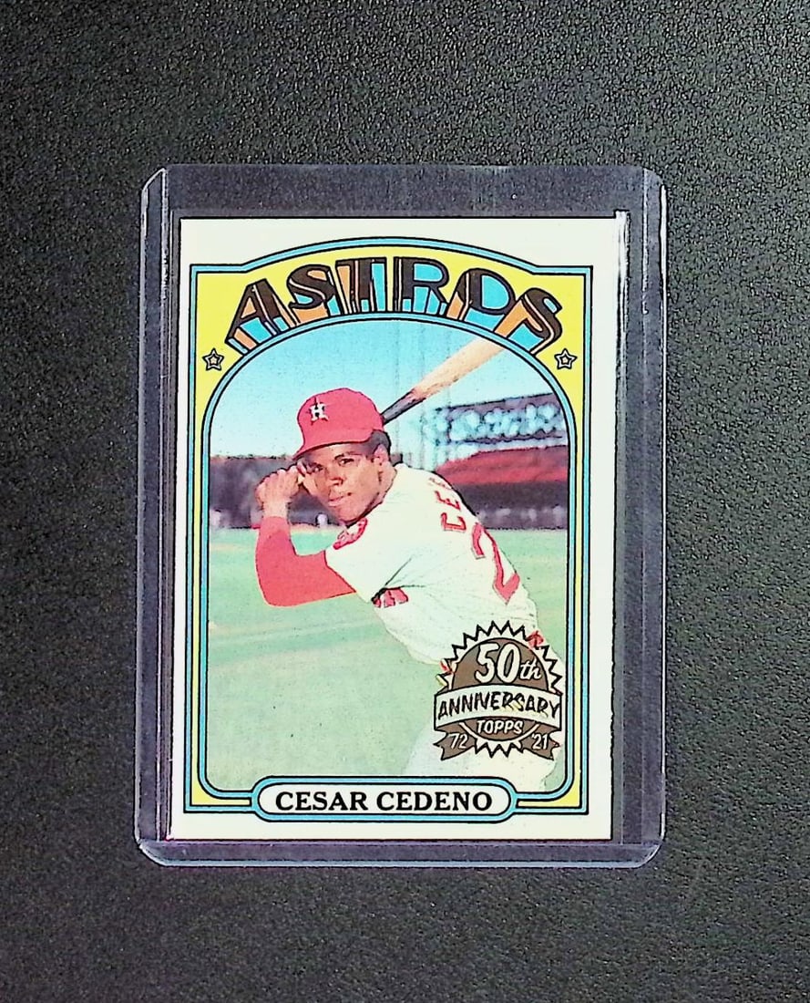 Cesar Cedeno 50th Anniversary 2021 Topps Heritage 1972 Originals #65 (1 of 2)