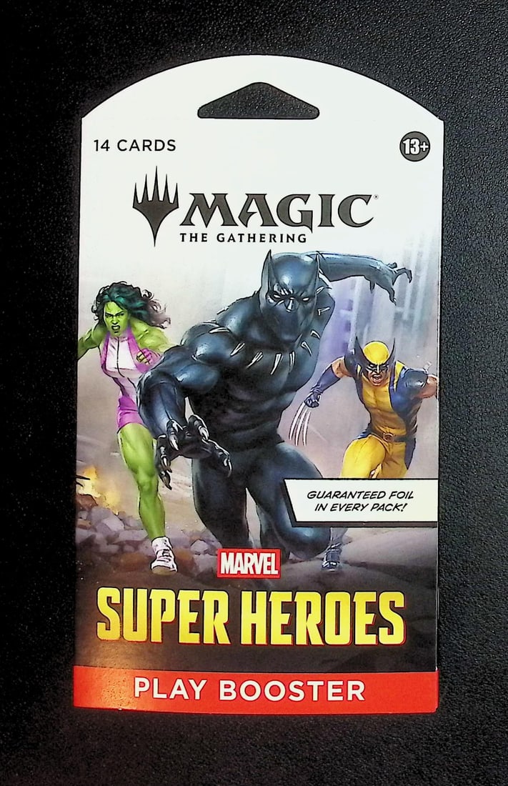 Marvel Super Heroes Magic the Gathering Play Booster Pack - Guaranteed foil in every pack. (1 of 1)