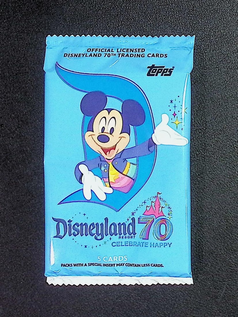2025 Topps Disneyland Resort 70th Anniversary Blaster Box Pack: Disney Topps Trading Cards of Movies & Television Shows, Refractors, Ray Waves, Numbered Rare Cards. Darth Vader, Luke Skywalker, Princess Leia, Mandalorian, Yoda, Grogu, Han Solo, Rebellion, Imperial