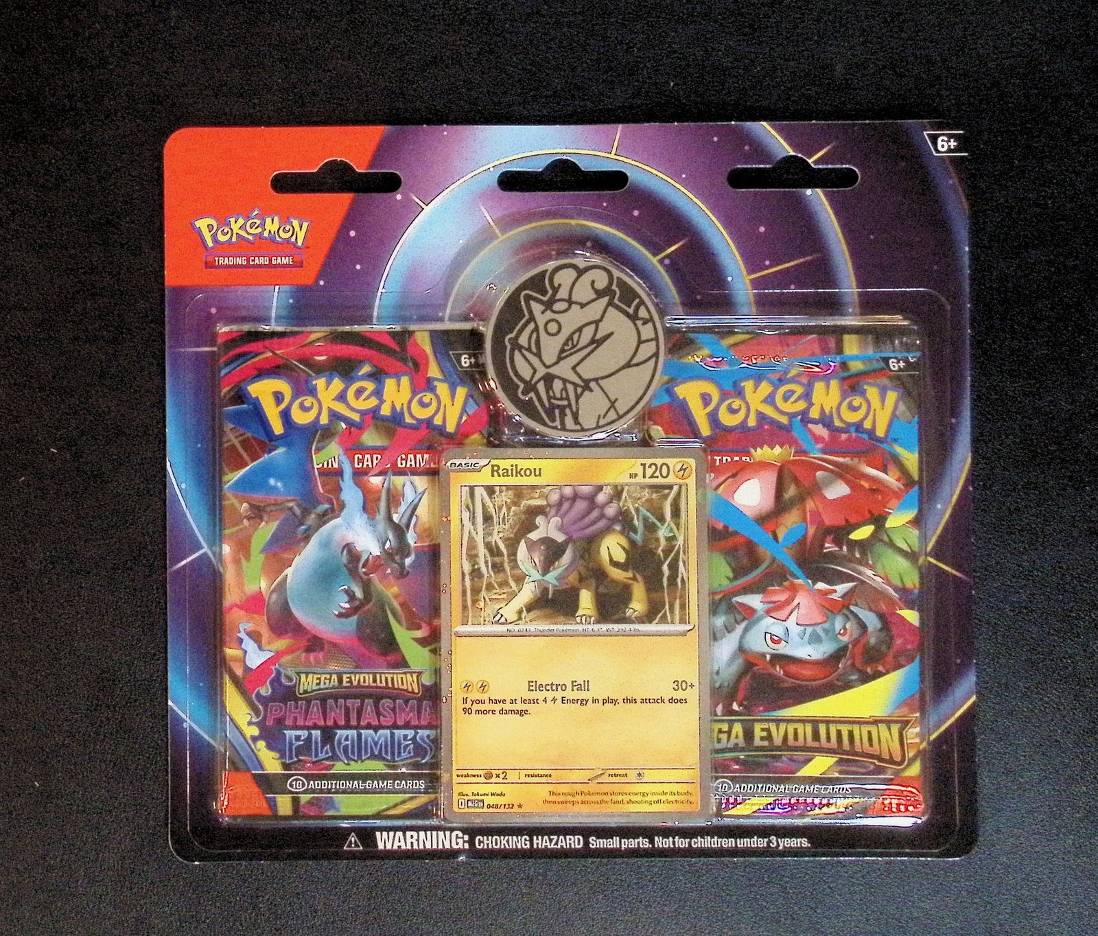 Pokemon Blister Booster Hanger: 1 - 2025 Pokemon Mega Evolutions & 1 - Phantasmal Flames: Pokemon Trading Card Game Cards, Charizard, Pikachu, Mewto, EX, Referse Holo, Holo Rare Cards, Secret Rare Cards, Full Art Cards, Evee, 3 Stars Ultra Rare Cards, Double Rare, Illustration Rare, Specia