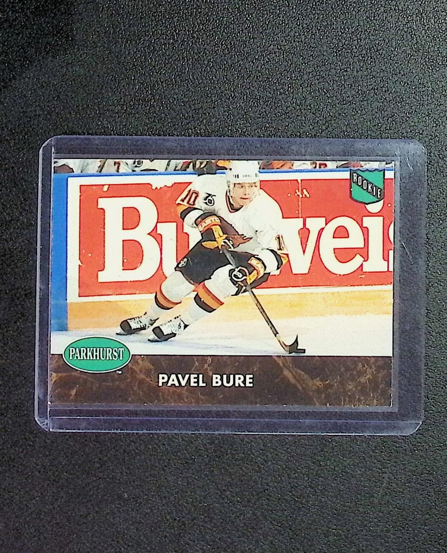 Pavel Bure Rookie Card 1992-93 Parkhurst #404 Vancouver Canucks (1 of 2)