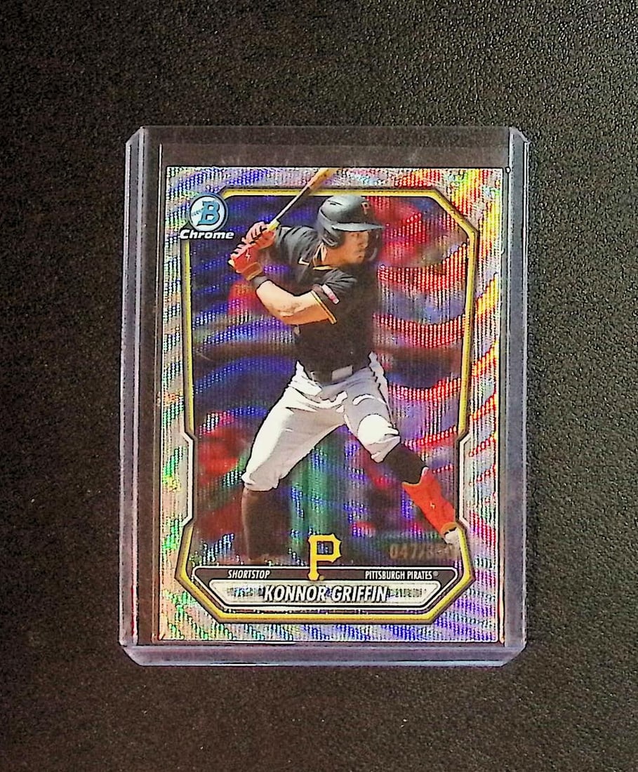 Konnor Griffin Prospets Wave Refractor /350 2026 Bowman Chrome #BCP-92 Pirates (1 of 2)