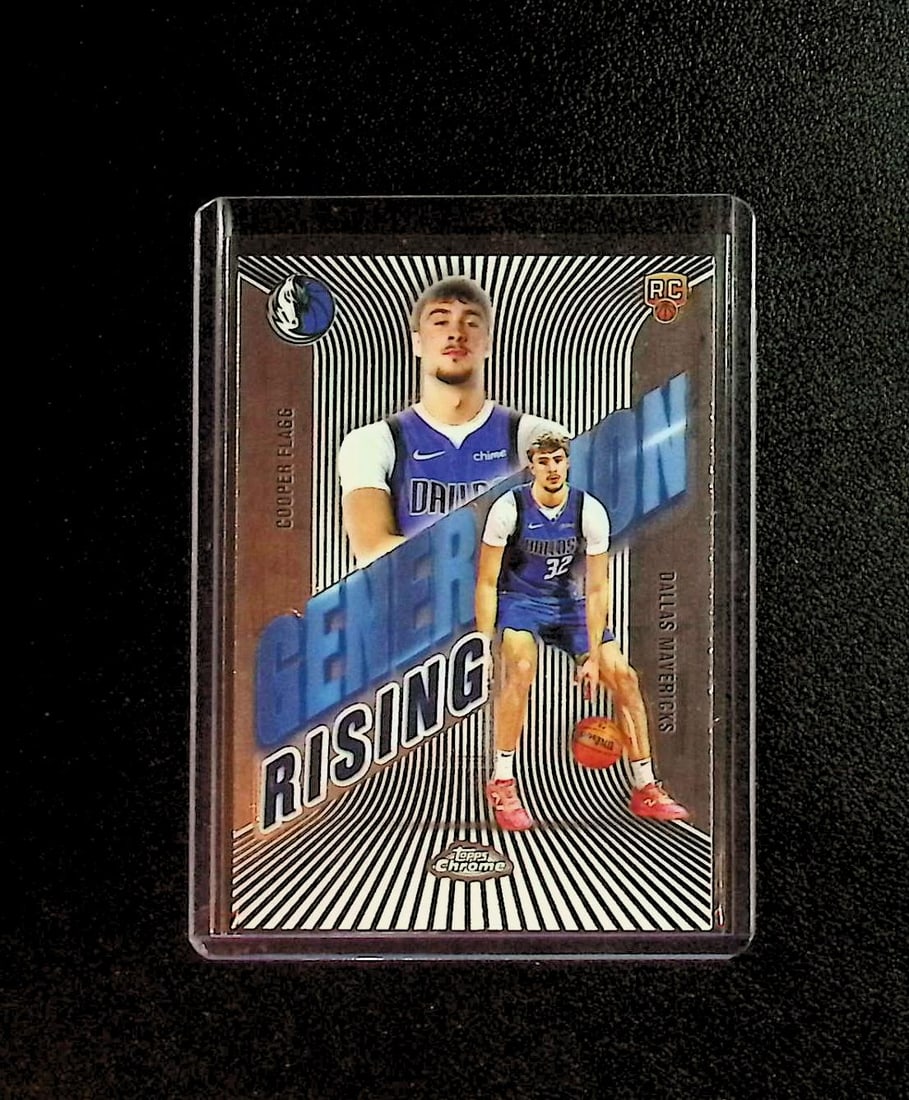 Cooper Flagg Rookie Card Generation Rising 2025-26 Topps Chrome #GR-1 Mavericks (1 of 2)