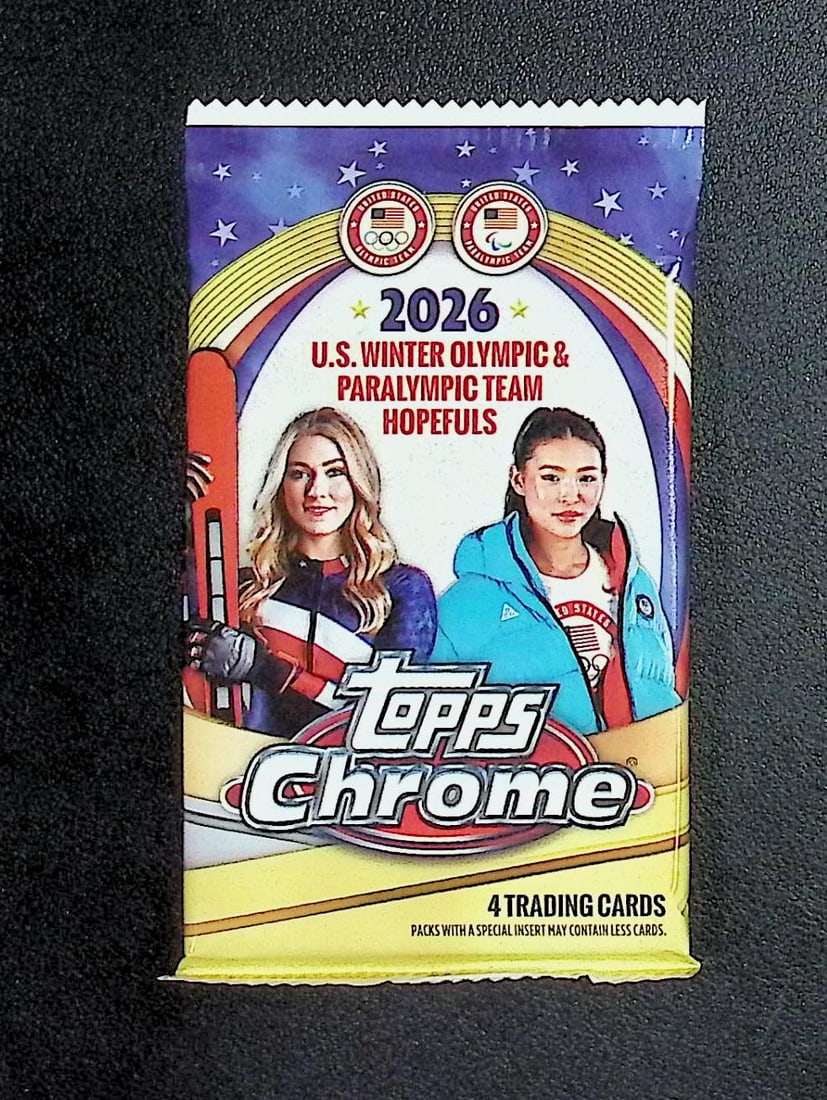 2026 Topps Chrome US Winter Olympics & Paralympic Team Hopefuls Blaster Box Pack: Factory Sealed Topps Trading & Sports Cards, Speckled, SP, SSP, Variations, Autographs, Chrome, Refractors, Sports Cards for Sale Near Me, Valuable Auction Lots for Sale on Line
