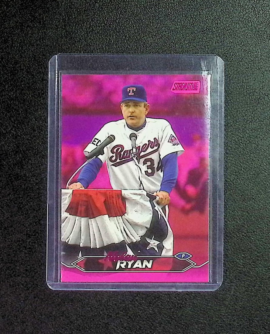 Nolan Ryan Pink Foil 2024 Topps Stadium Club #108 Texas Rangers: Topps Baseball MLB Trading & Sports Cards, Sports Cards for Sale Near Me, World Series & Hall of Fame Players Memorabilia, Refractors, X-Fractors, Numbered, SP, SSP, Valuable Auction Memorabilia Lots 