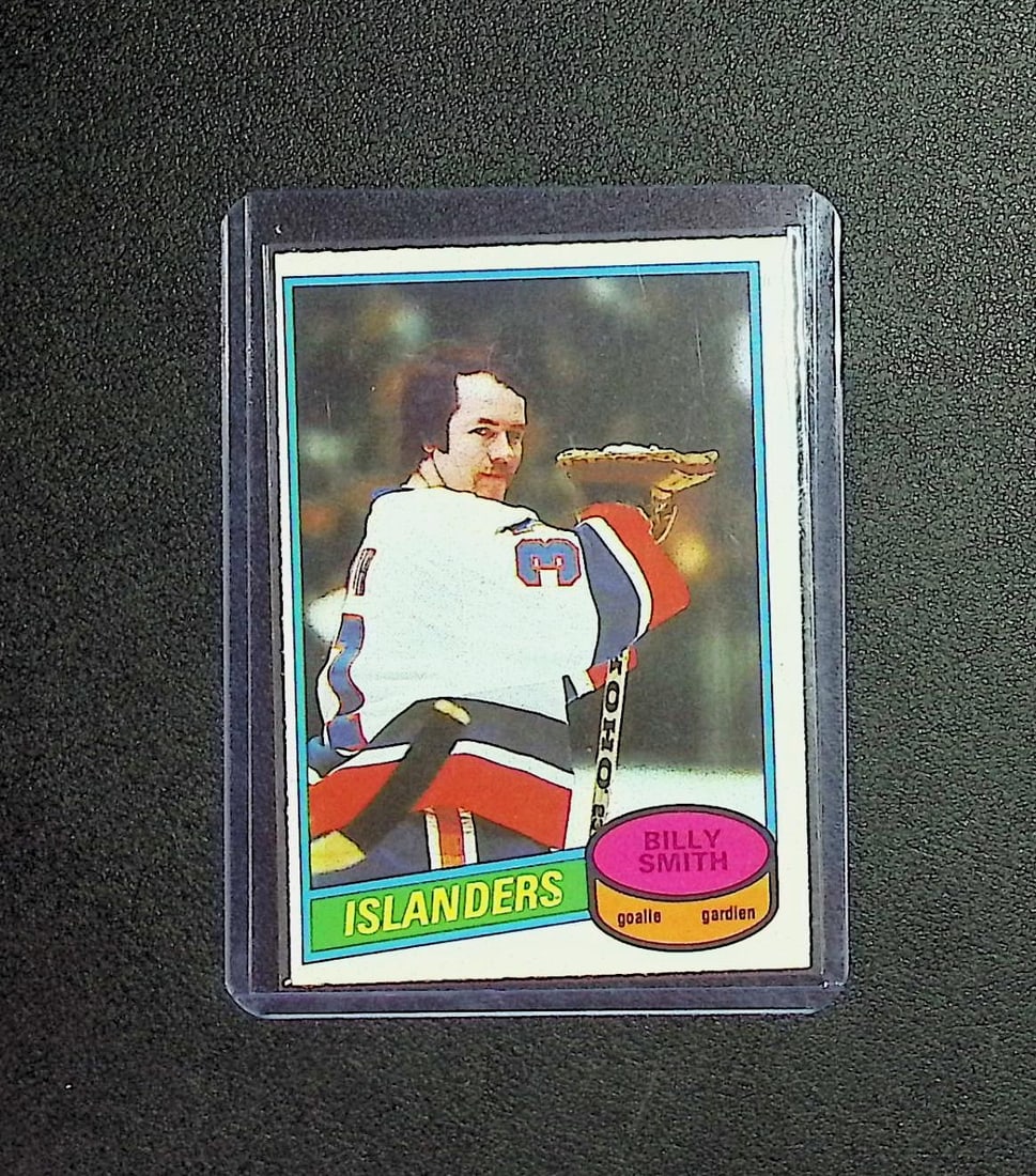 Billy Smith 1980-81 O-Pee-Chee #60 New York Islanders: O Pee Chee Vintage NHL Hockey Trading & Sports Cards, Old Sports Cards for Sale Near Me, Stanley Cup & Hall of Fame Players, Valuable Auction Memorabilia Lots for Sale On Line