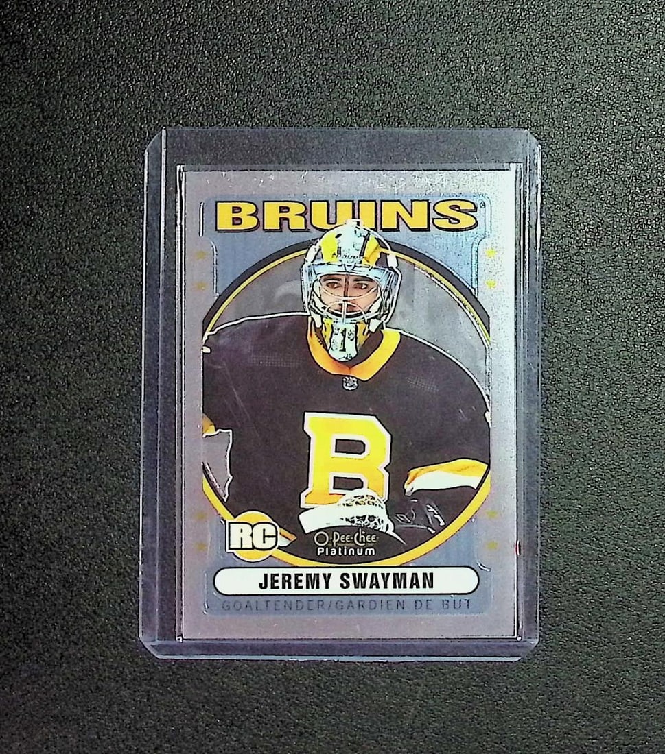 Jeremy Swayman Rookie Card 2022-21 O-Pee-Chee Platinum #R-70 Boston Bruins: O Pee Chee NHL Hockey Trading & Sports Cards, Sports Cards for Sale Near Me, Stanley Cup & Hall of Fame Players, Valuable Auction Memorabilia Lots for Sale On Line