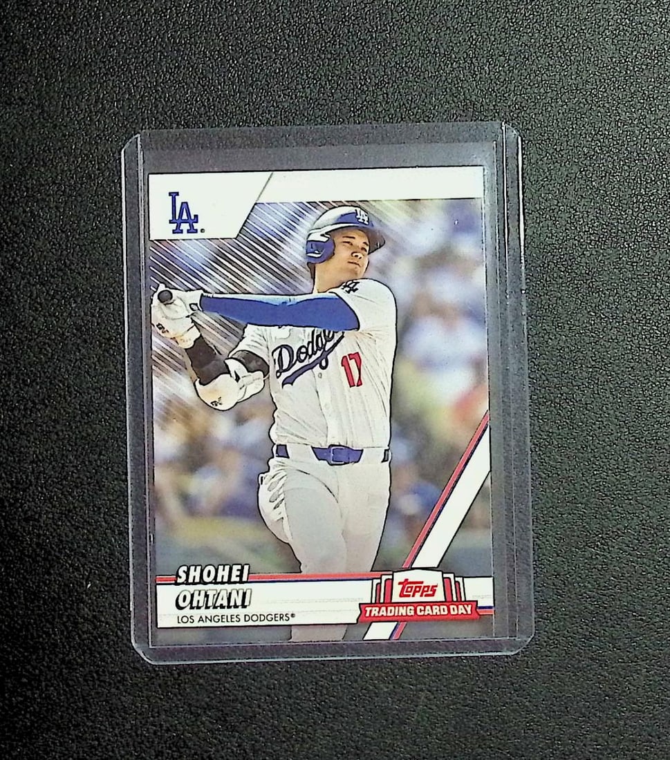 Shohei Ohtani 2024 Topps Trading Card Day #NTCD-GWP2: Topps, Bowman, & Fanatics Baseball MLB Trading & Sports Cards, Sports Cards for Sale Near Me, World Series & Hall of Fame Players Memorabilia, Refractors, X-Fractors, Numbered, SP, SSP, Valuable Aucti