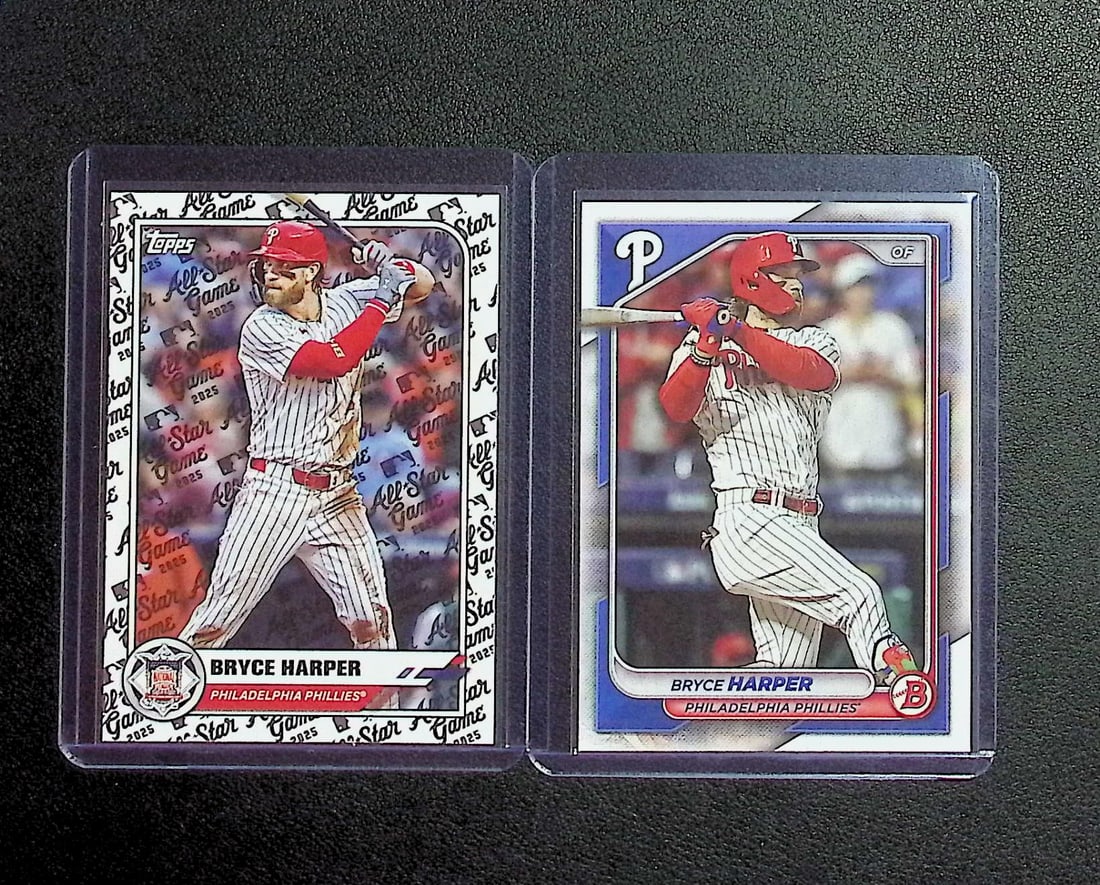 Bryce Harper 2 Card Lot Bowman & Topps All-Star Game (1 of 2)