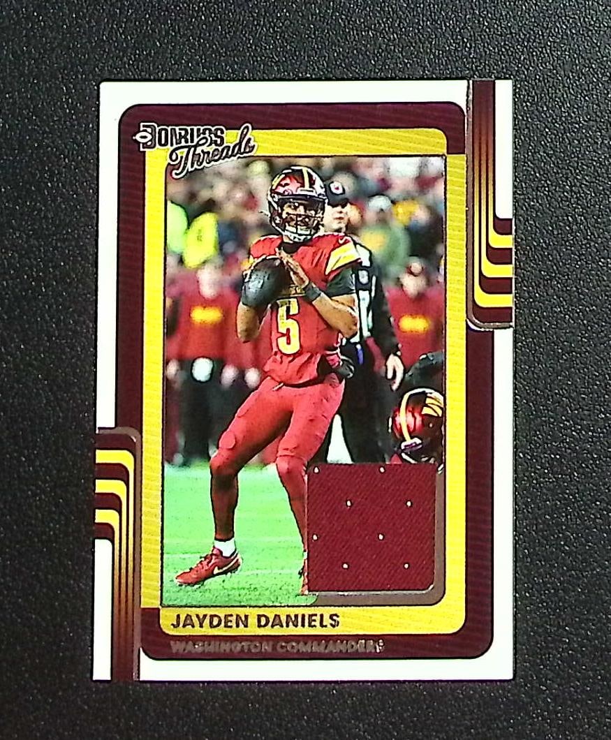 Jayden Daniels Patch 2025 Donruss #DTH-JDS Washington Commanders: Panini, Donruss Optic, & Donruss Select, Prizm, Mosaic, Contenders, Zenith, Phoenix, Illusions, Absolute, Rookie NFL Sports Trading Cards, SP, SSP, Cards, Football Cards for Sale Near Me, Superbowl & 