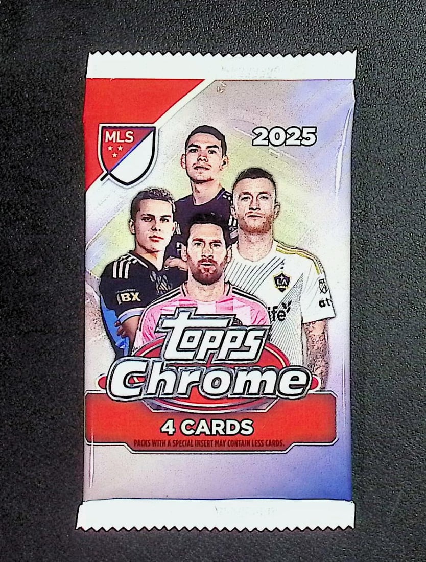 2025 Topps Chrome MLS Soccer Blaster Box Pack: Topps Soccer Chrome, Refractor, X-Fractor, Soccer Rookie UEFA Sports Trading Cards, Silver, SP, SSP, Wave Prizms, Numbered Cards, Soccer sports Cards for Sale Near Me, UEFA Championship & Hall of Fame