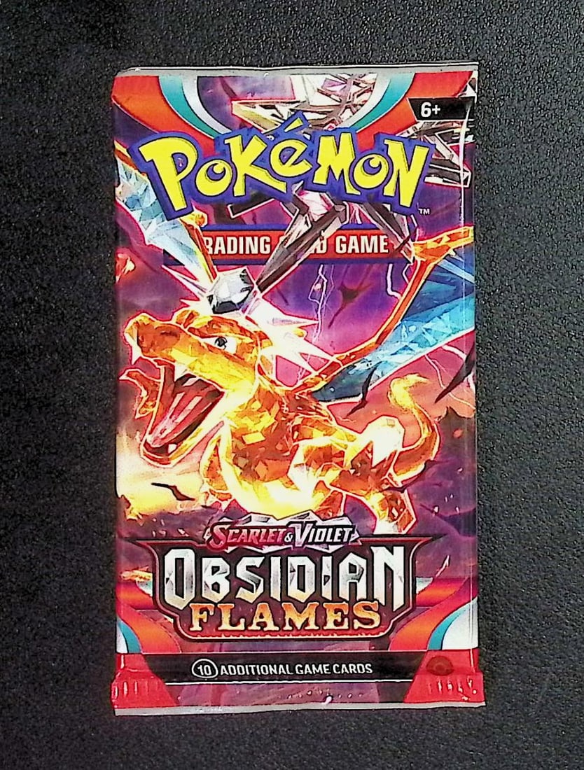 2023 Pokemon Scarlet & Violet Obsidian Flames 10 Card Booster Pack TCG (1 of 1)