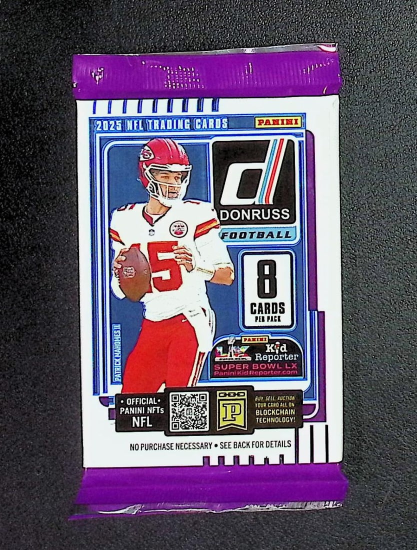 2025 Donruss Football RETAIL BOX PACK Cam Ward, Emeka Egbuka, Ashton Jeanty, Travis Hunter, Omarion (1 of 1)