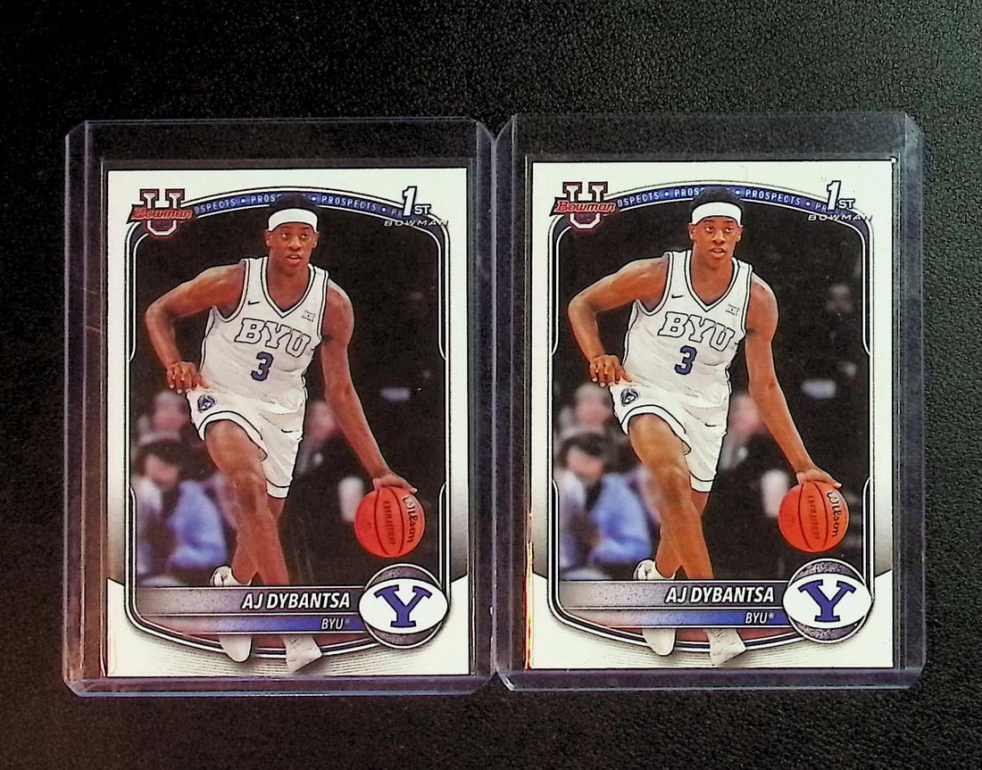 2 AJ Dybantsa 1st Bowman 2025-26 Bowman #BPP-1 BYU Cougars (1 of 2)