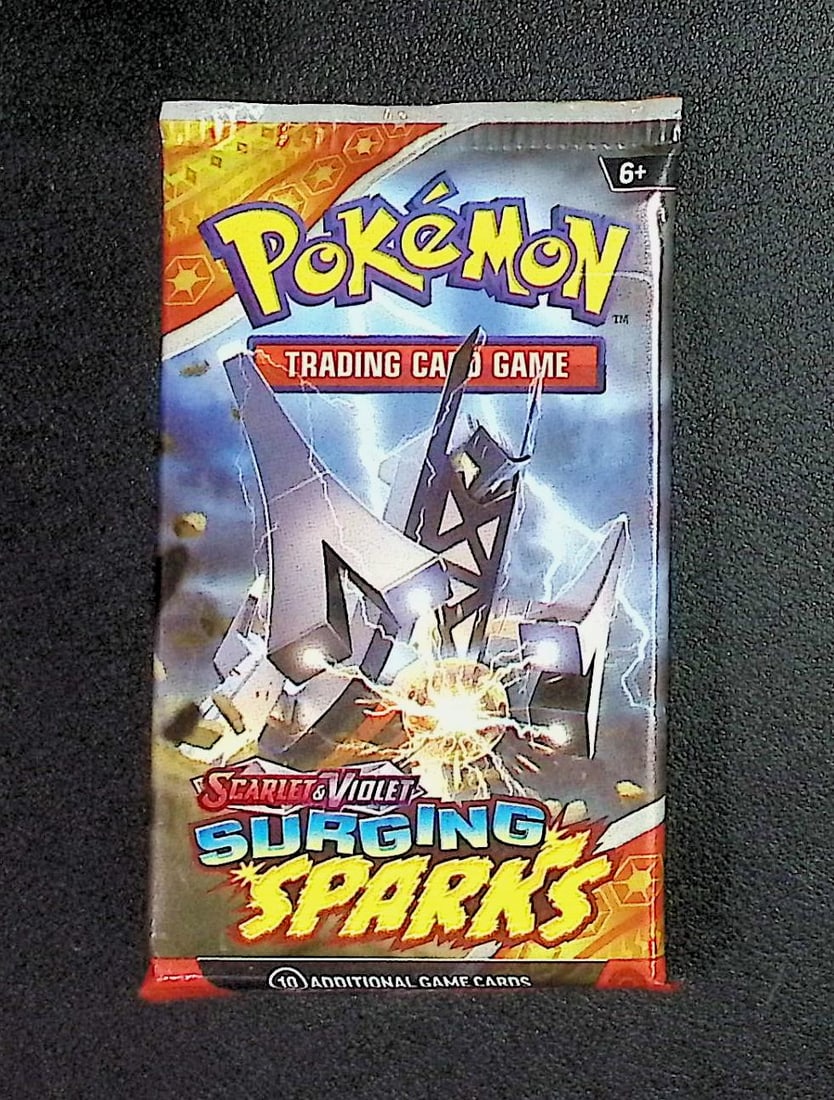 Pokemon Scarlet & Violet Surging Sparks 10 Card TCG Booster Pack, Charizard, Pikachu, Holo: Pokemon Trading Card Game Cards, Charizard, Pikachu, Mewto, EX, Referse Holo, Holo Rare Cards, Secret Rare Cards, Full Art Cards, Evee, 3 Stars Ultra Rare Cards, Double Rare, Illustration Rare, Specia