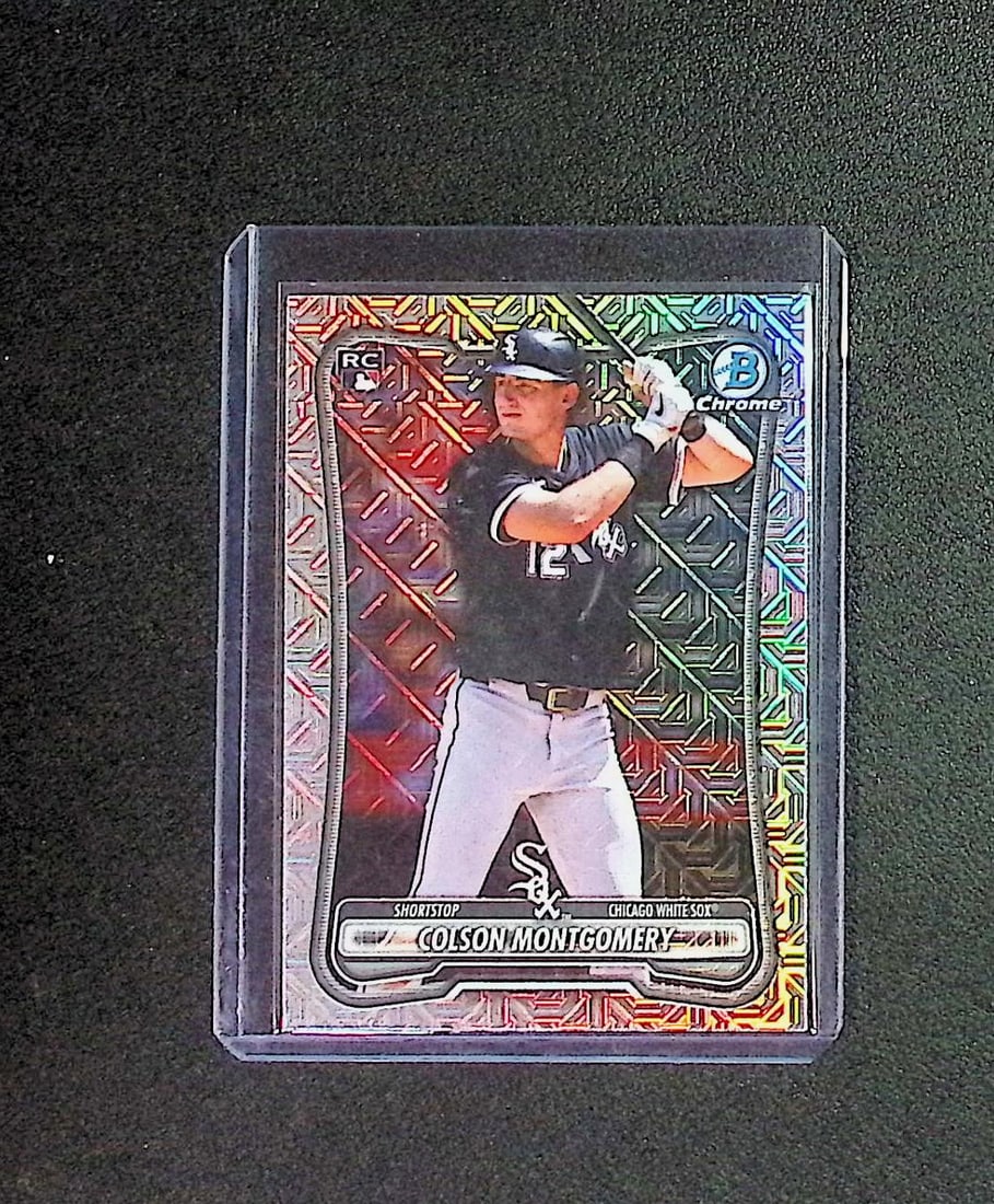 Colson Montgomery Rookie Card Mojo Refractor 2026 Bowman Chrome #68 White Sox: Topps, Bowman, & Fanatics Baseball MLB Trading & Sports Cards, Sports Cards for Sale Near Me, World Series & Hall of Fame Players Memorabilia, Refractors, X-Fractors, Numbered, SP, SSP, Valuable Aucti