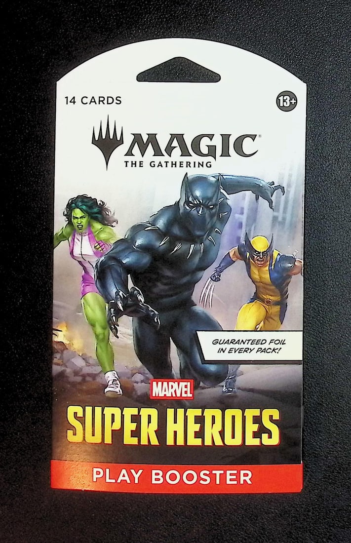 Marvel Super Heroes Magic the Gathering Play Booster Pack - Guaranteed foil in every pack. (1 of 1)