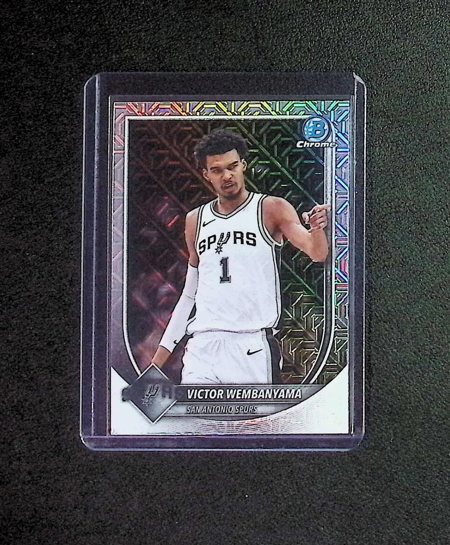 Victor Wembanyama Mojo Refractor 2025-26 Bowman Chrome #BCV-143 Spurs: Topps & Bowman Basketball NBA Trading & Sports Cards, Sports Cards for Sale Near Me, Chrome, Refractor, SP, SSP, Valuable Auction Memorabilia Lots Sold On Line, NBA Championship & Hall of Fame Player 