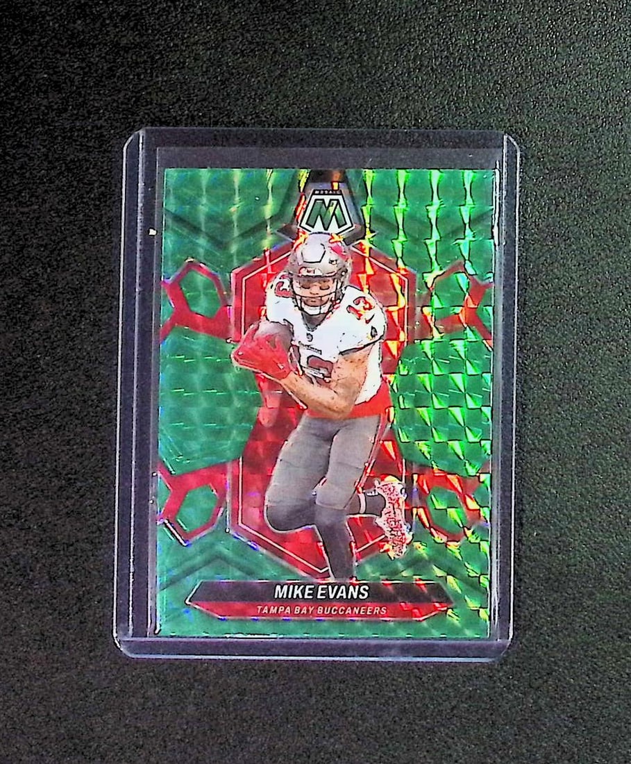 Mike Evans Green Mosaic Prizm 2024 Panini Mosaic #206 Tampa Bay Buccaneers: Panini, Donruss Optic, & Donruss Select, Prizm, Mosaic, Contenders, Zenith, Phoenix, Illusions, Absolute, Rookie NFL Sports Trading Cards, SP, SSP, Cards, Football Cards for Sale Near Me, Superbowl & 