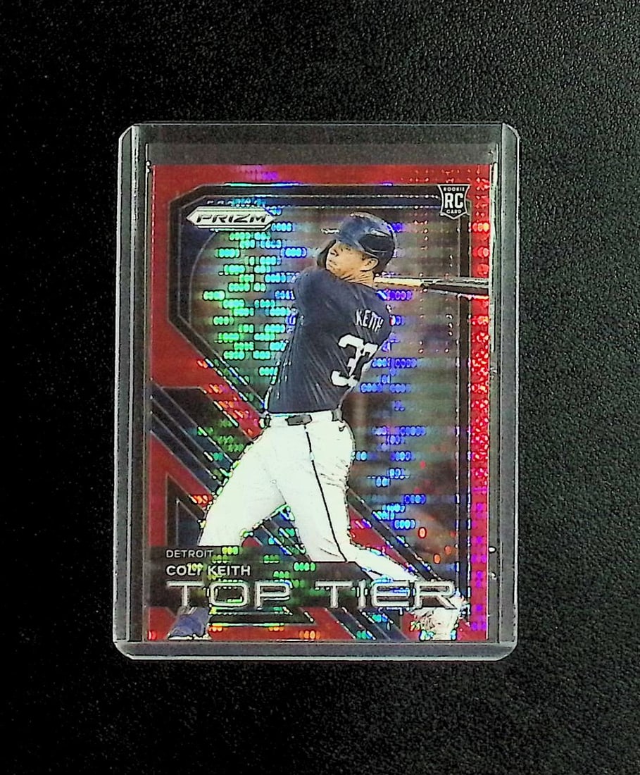 Colt Keith Rookie Red Pulsar Prizm /399 2024 Panini Prizm #14 Detroit Tigers: Panini, Donruss, & Donruss Optic Baseball MLB Trading & Sports Cards, Sports Cards for Sale Near Me, Prizm, Mosaic, Select, SP, SSP, Auction Memorabilia Lots for Sale On Line, World Series & Hall of F