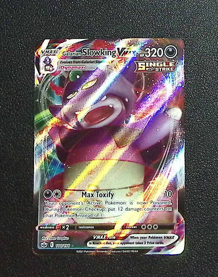 Pokemon Chilling Reign Galarian Slowking VMax #100: Pokemon Trading Card Game Cards, Charizard, Pikachu, Mewtwo, Reverse Holo, Holo Rare, Secret Rare Cards, Full Art Cards, Eevee, Ultra Rare Card, Illustration Rare, Special Illustration Rare SIR