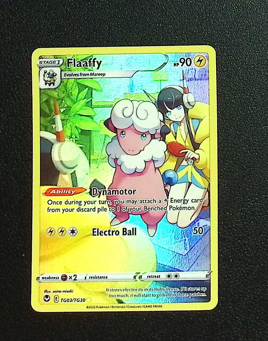 Pokemon Silver Tempest Trainer Gallery Flaaffy #TG03: Pokemon Trading Card Game Cards, Charizard, Pikachu, Mewtwo, Reverse Holo, Holo Rare, Secret Rare Cards, Full Art Cards, Eevee, Ultra Rare Card, Illustration Rare, Special Illustration Rare SIR