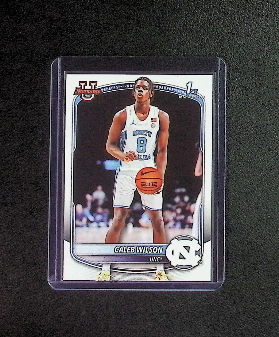 Caleb Wilson 1st Bowman 2025-26 Bowman #BPP-83: Topps & Bowman Basketball NBA Trading & Sports Cards, Sports Cards for Sale Near Me, Chrome, Refractor, SP, SSP, Valuable Auction Memorabilia Lots Sold On Line, NBA Championship & Hall of Fame Player 