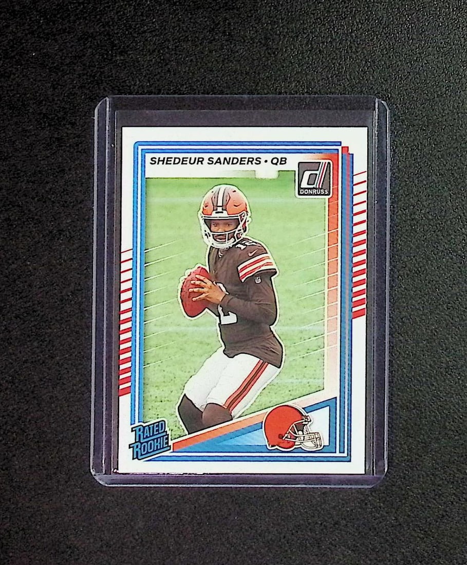 Shedeur Sanders Rated Rookie 2025 Donruss #306 Cleveland Browns: Panini, Donruss Optic, & Donruss Select, Prizm, Mosaic, Contenders, Zenith, Phoenix, Illusions, Absolute, Rookie NFL Sports Trading Cards, SP, SSP, Cards, Football Cards for Sale Near Me, Superbowl & 