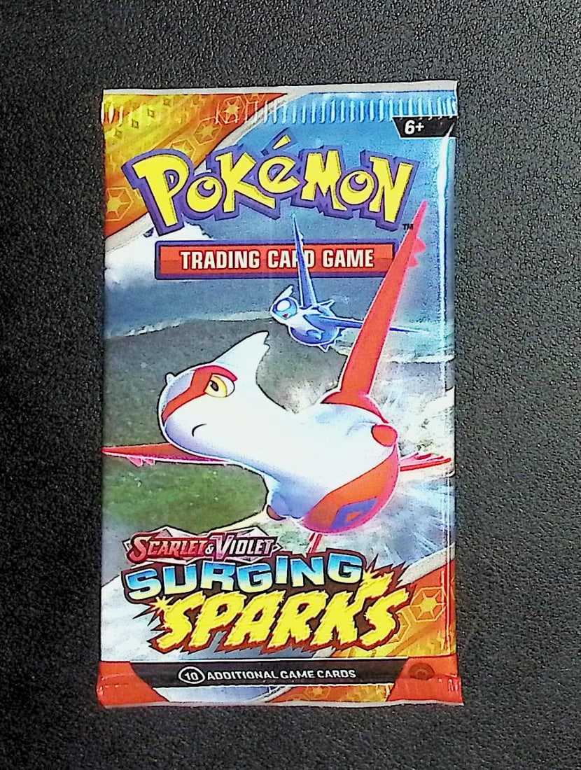 Pokemon Scarlet & Violet Surging Sparks 10 Card TCG Booster Pack, Charizard, Pikachu, Holo: Pokemon Trading Card Game Cards, Charizard, Pikachu, Mewto, EX, Referse Holo, Holo Rare Cards, Secret Rare Cards, Full Art Cards, Evee, 3 Stars Ultra Rare Cards, Double Rare, Illustration Rare, Specia