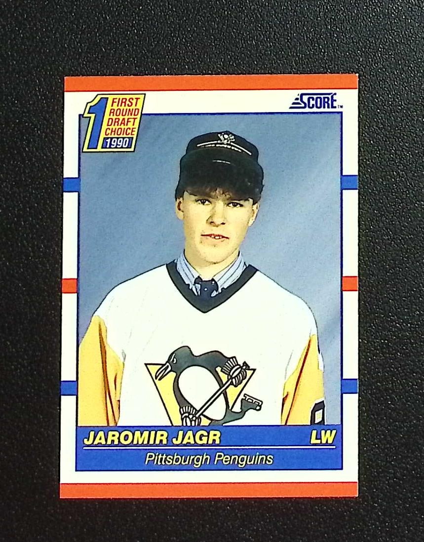 Jaromir Jagr Rookie Card 1990-91 Score #428 Pittsburgh Penguins (1 of 2)