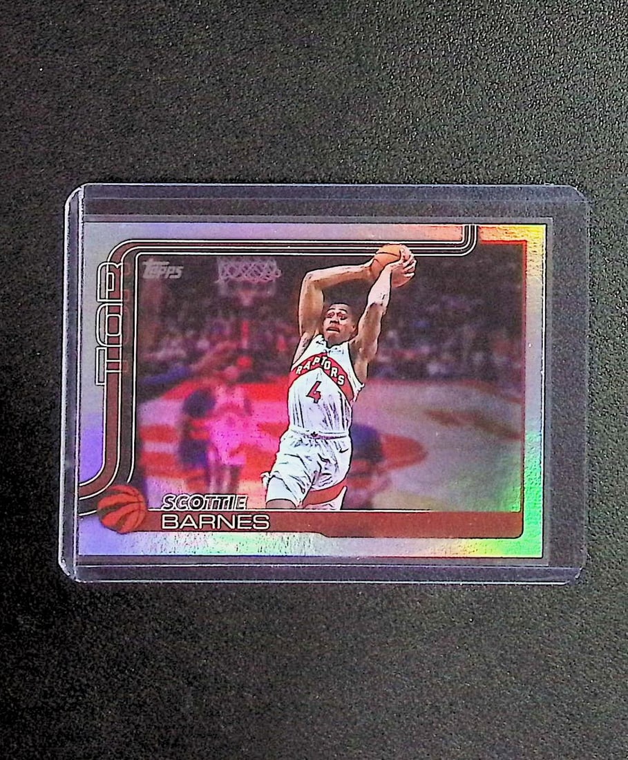 Scottie Barnes Rainbow Foil 2025-26 Topps #31 Toronto Raptors: Topps & Bowman Basketball NBA Trading & Sports Cards, Sports Cards for Sale Near Me, Chrome, Refractor, SP, SSP, Valuable Auction Memorabilia Lots Sold On Line, NBA Championship & Hall of Fame Player 
