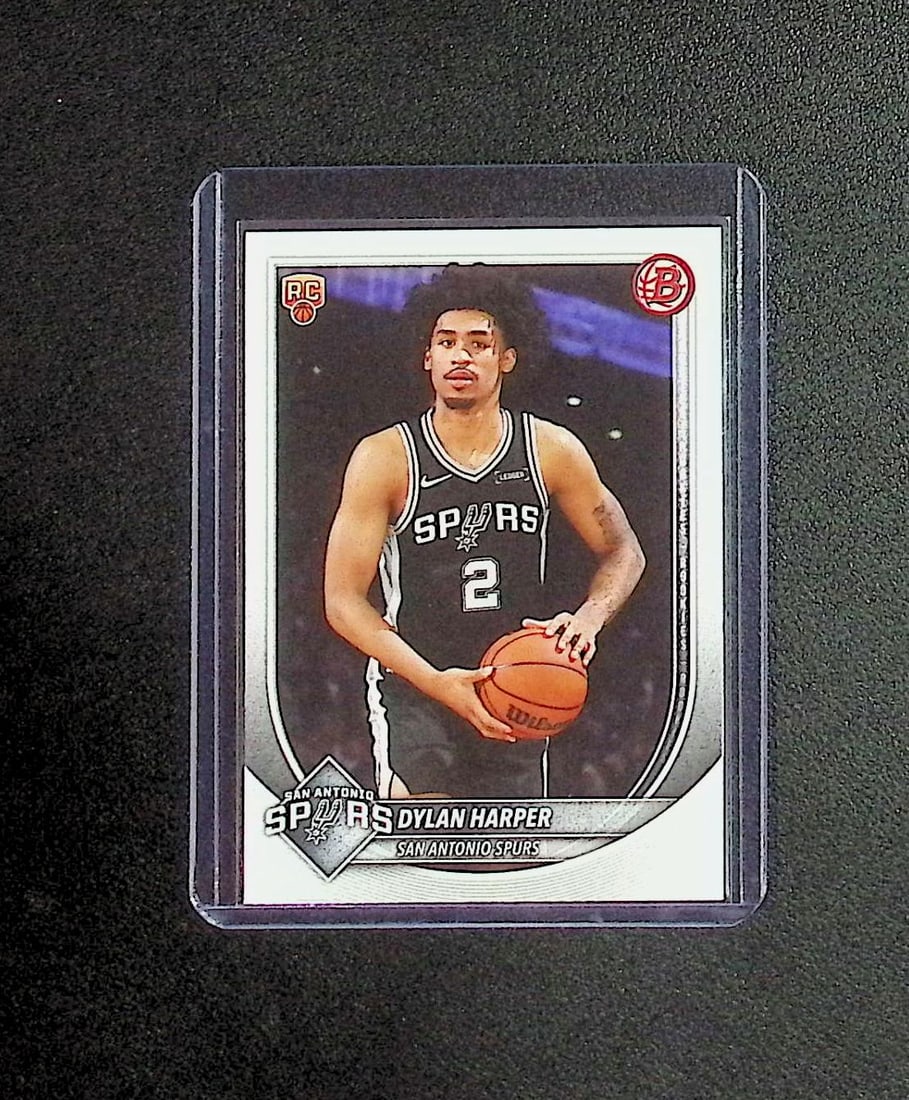Dylan Harper Rookie Card 2025-26 Bowman #2 San Antonio Spurs: Topps & Bowman Basketball NBA Trading & Sports Cards, Sports Cards for Sale Near Me, Chrome, Refractor, SP, SSP, Valuable Auction Memorabilia Lots Sold On Line, NBA Championship & Hall of Fame Player 