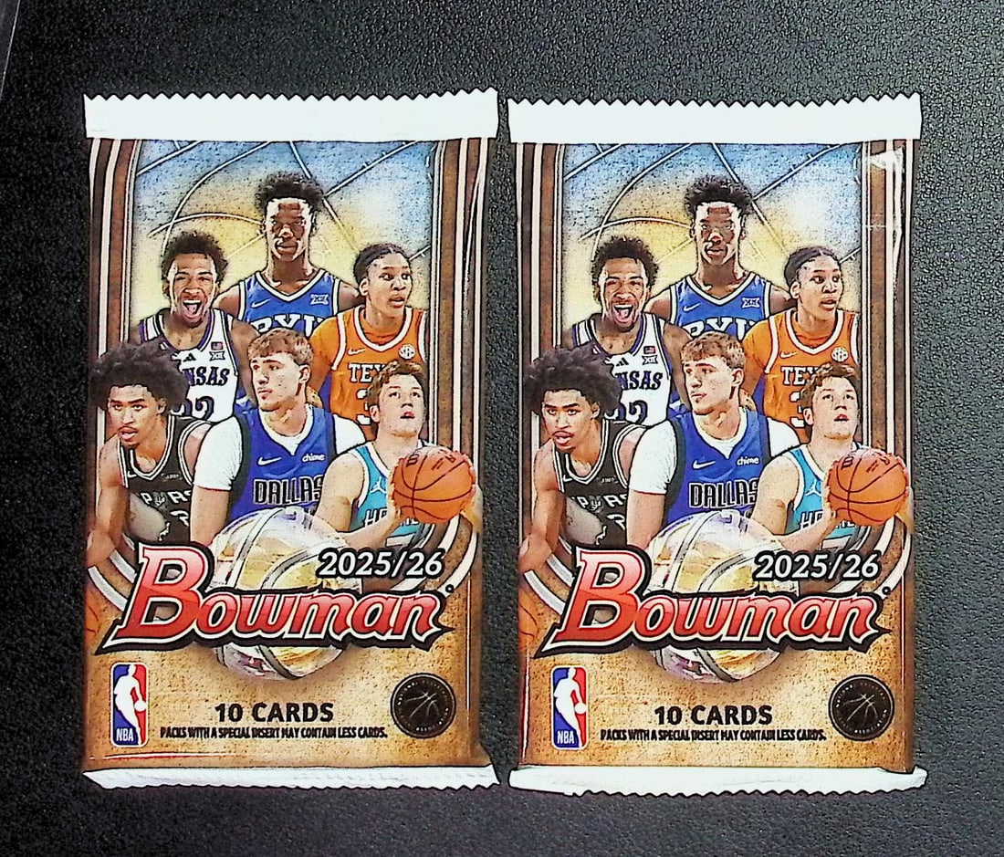 2 COUNT: 2025-26 Bowman Basketball BLASTER BOX PACKS - Cooper Flagg & Kon Knueppel Rookie Cards: Bowman Basketball NBA Trading & Sports Cards, Sports Cards for Sale Near Me, Champion and Hall of Fame Players, Auction Lots for Sale On Line