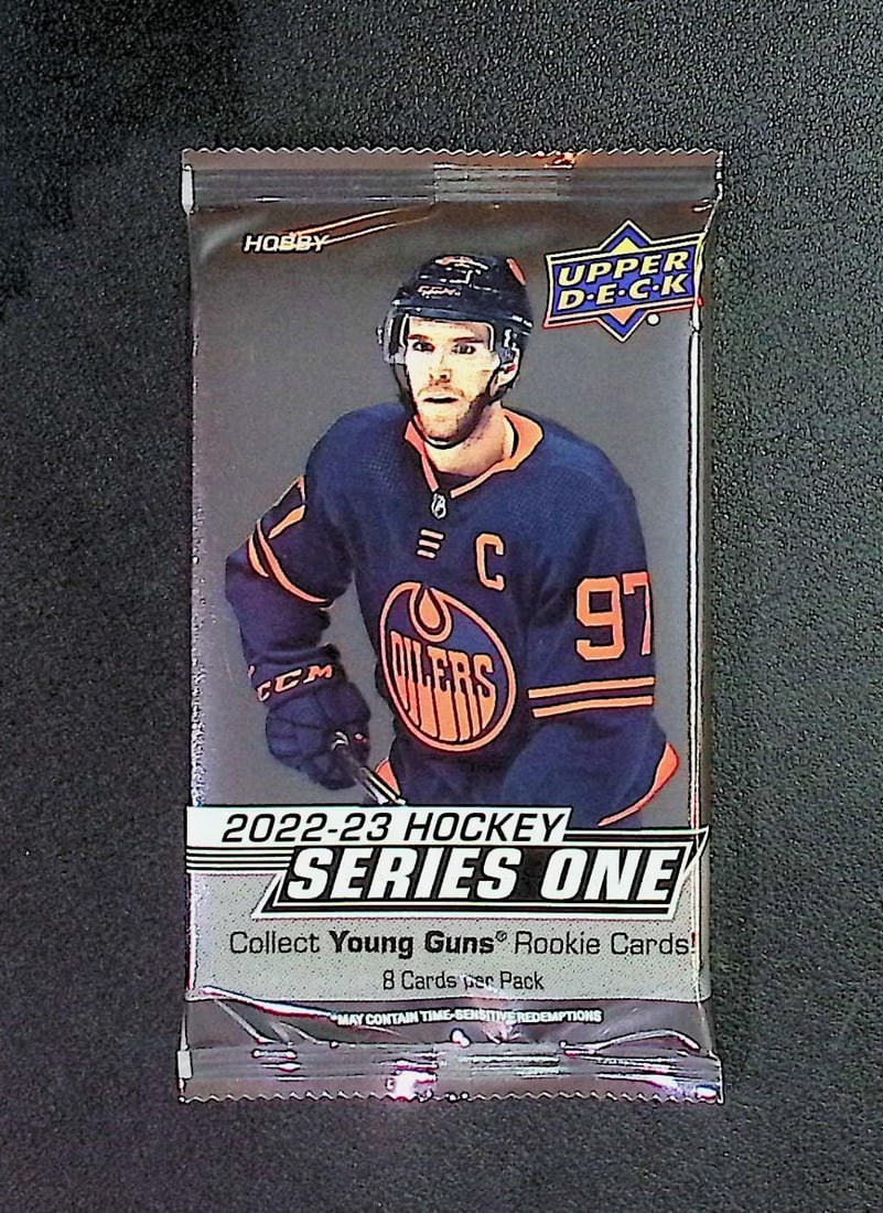 2022-23 Upper Deck SERIES 1 Hockey HOBBY BOX PACK - Collect Young Guns Rookie Cards: Upper Deck Hockey NHL Trading & Sports Cards, Sports Cards for Sale Near Mr, Auction Memorabilia Lots For Sale on Line, Base Retro Variation Cards NHL Trading Cards Stanley Cup Connor McDavid Alex Ove