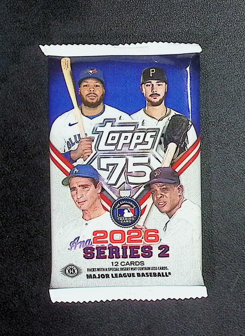 2026 Topps Series 2 HOBBY BOX PACK Baseball 75th Anniversary (1 of 1)