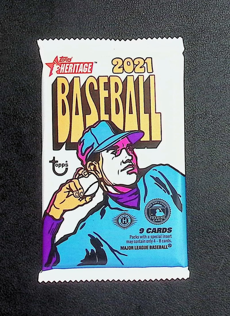 2021 Topps Heritage HOBBY BOX PACK Baseball Card Sports Cards (1 of 1)