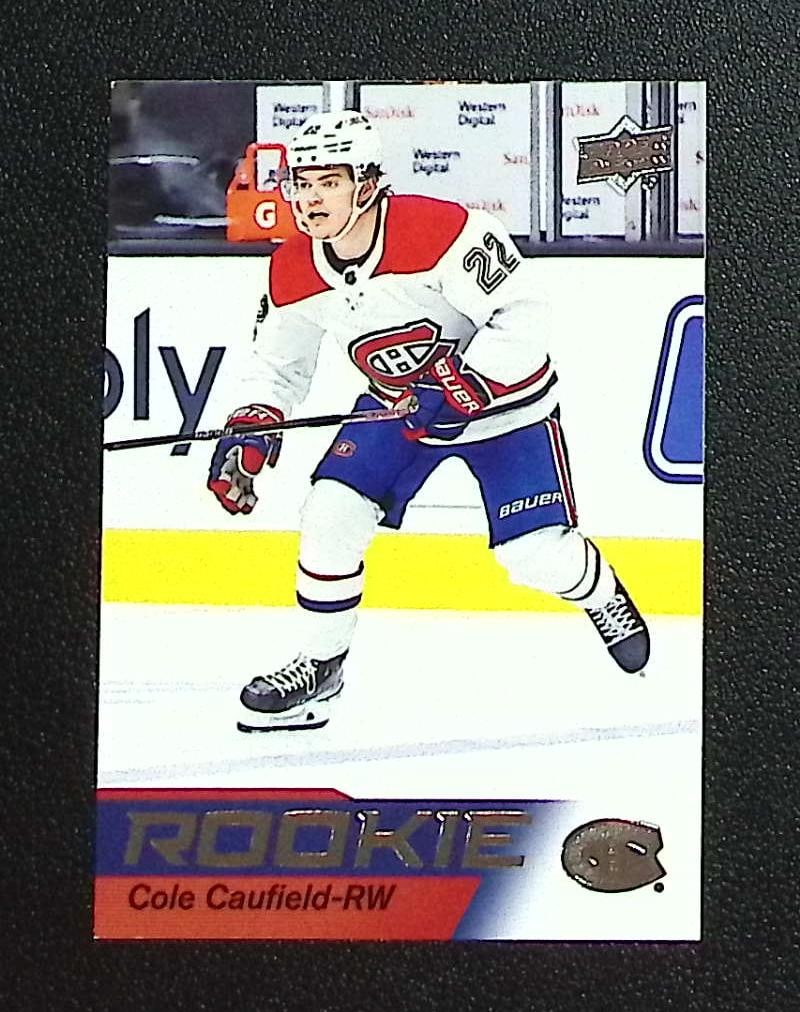 Cole Caufield Star Rookies 2021-22 Upper Deck Star Rookies Box Set #1 Canadiens: Upper Deck NHL Hockey Trading & Sports Cards, Sports Cards for Sale Near Me, Stanley Cup & Hall of Fame Players, Valuable Auction Memorabilia Lots for Sale On Line