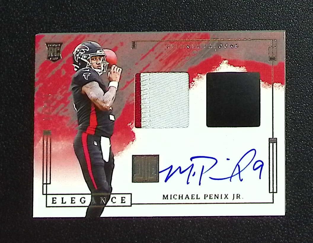Michael Penix Jr. Rookie Patch Auto /75 2024 Panini Impeccable #RHP-MPJ Falcons: Panini, Donruss Optic, & Donruss Select, Prizm, Mosaic, Contenders, Zenith, Phoenix, Illusions, Absolute, Rookie NFL Sports Trading Cards, SP, SSP, Cards, Football Cards for Sale Near Me, Superbowl & 