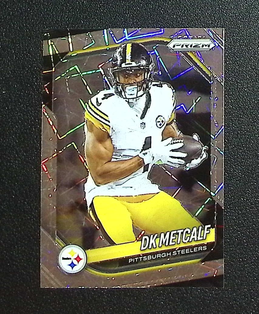 DK Metcalf Lazer Prizm 2025 Panini Prizm #12 Pittsburgh Steelers (1 of 2)