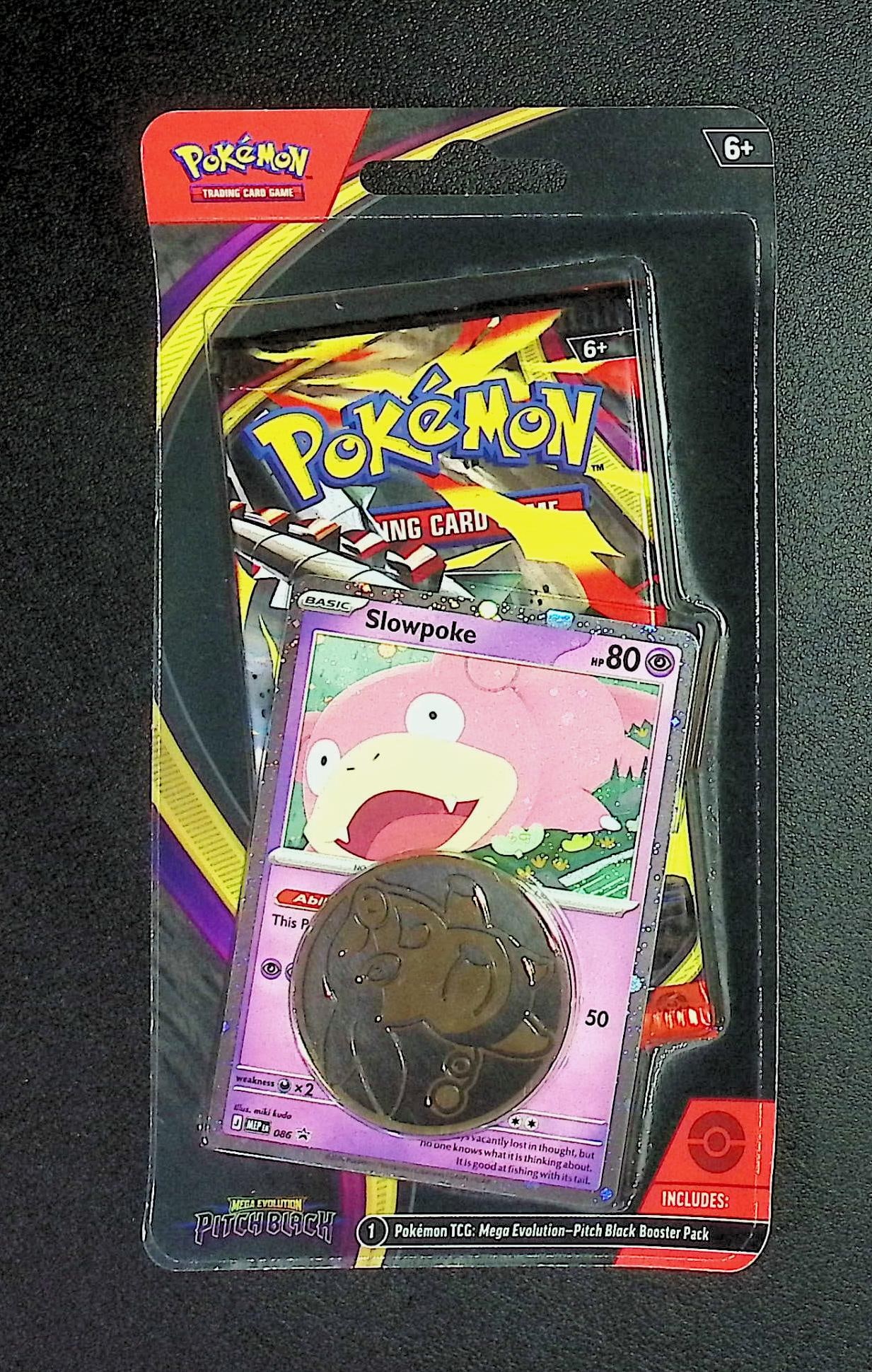 Pokemon Pitch Black Single Booster Blister Hanger w/ 1 Coin & a Promo Card: Pokemon Trading Card Game Cards, Charizard, Pikachu, Mewto, EX, Referse Holo, Holo Rare Cards, Secret Rare Cards, Full Art Cards, Evee, 3 Stars Ultra Rare Cards, Double Rare, Illustration Rare, Specia
