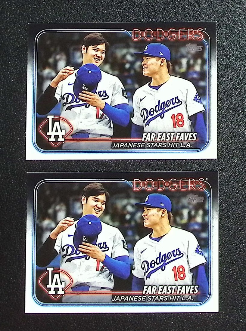 Lot of 2 Far East Faves Ohtani/Yamamoto 2024 Topps Update #US13 Dodgers: Topps, Bowman, & Fanatics Baseball MLB Trading & Sports Cards, Sports Cards for Sale Near Me, World Series & Hall of Fame Players Memorabilia, Refractors, X-Fractors, Numbered, SP, SSP, Valuable Aucti