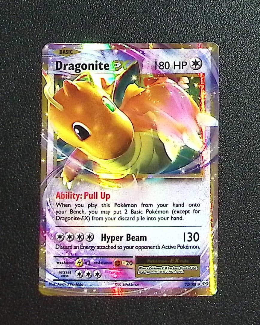 Pokemon XY Evolutions Dragonite Ex #72: Pokemon Trading Card Game Cards, Charizard, Pikachu, Mewtwo, Reverse Holo, Holo Rare, Secret Rare Cards, Full Art Cards, Eevee, Ultra Rare Card, Illustration Rare, Special Illustration Rare SIR