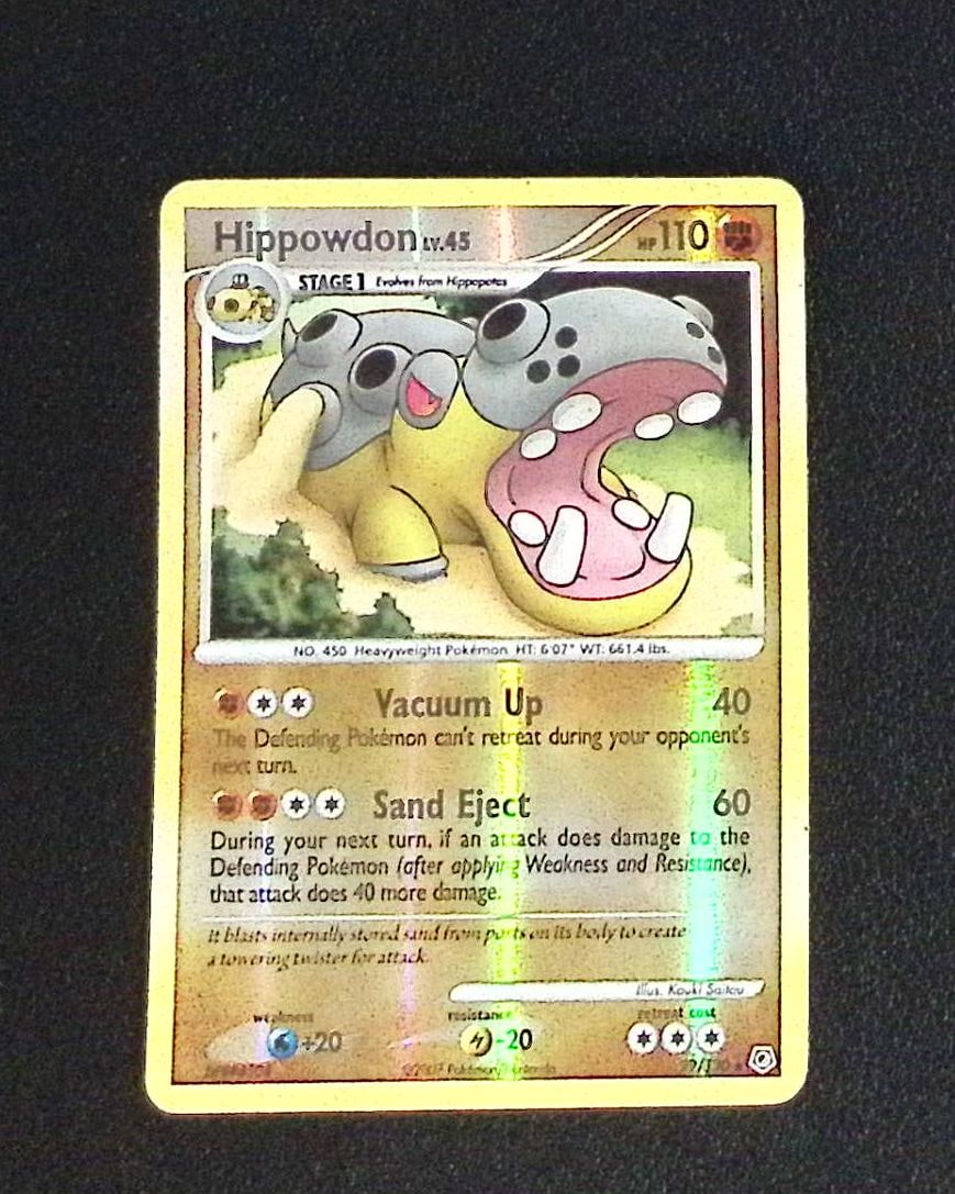 Pokemon Diamond & Pearl Hippowdon Reverse Foil #29 MP See Pics: Pokemon Trading Card Game Cards, Charizard, Pikachu, Mewtwo, Reverse Holo, Holo Rare, Secret Rare Cards, Full Art Cards, Eevee, Ultra Rare Card, Illustration Rare, Special Illustration Rare SIR