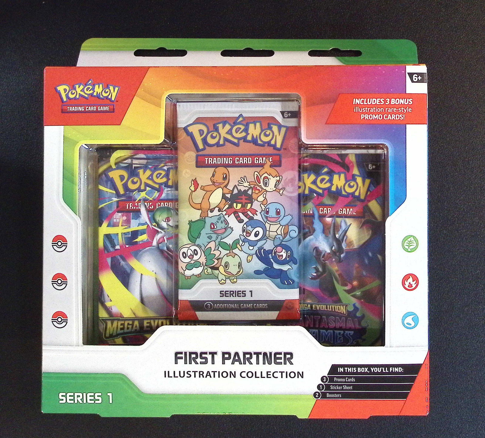 Pokemon First Partner Illustration Collection SERIES 1 Sealed: Pokemon Trading Card Game Cards, Charizard, Pikachu, Mewtwo, Reverse Holo, Holo Rare, Secret Rare Cards, Full Art Cards, Eevee, Ultra Rare Card, Illustration Rare, Special Illustration Rare SIR