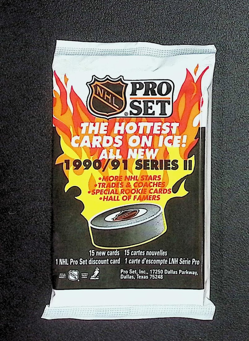 1990-91 Pro Set Series 2 Vintage Hockey Card Factory Sealed Retail Box Pack Sports Cards: Pro Set Vintage Hockey NHL Trading & Sports Cards, Brett Hull, Ray Bourque, Patrick Roy, Mario Lemieux, Wayne Gretzky, Sports Cards for Sale Near Me, Auction Lots for Sale on Line, Stanley Cup Winners