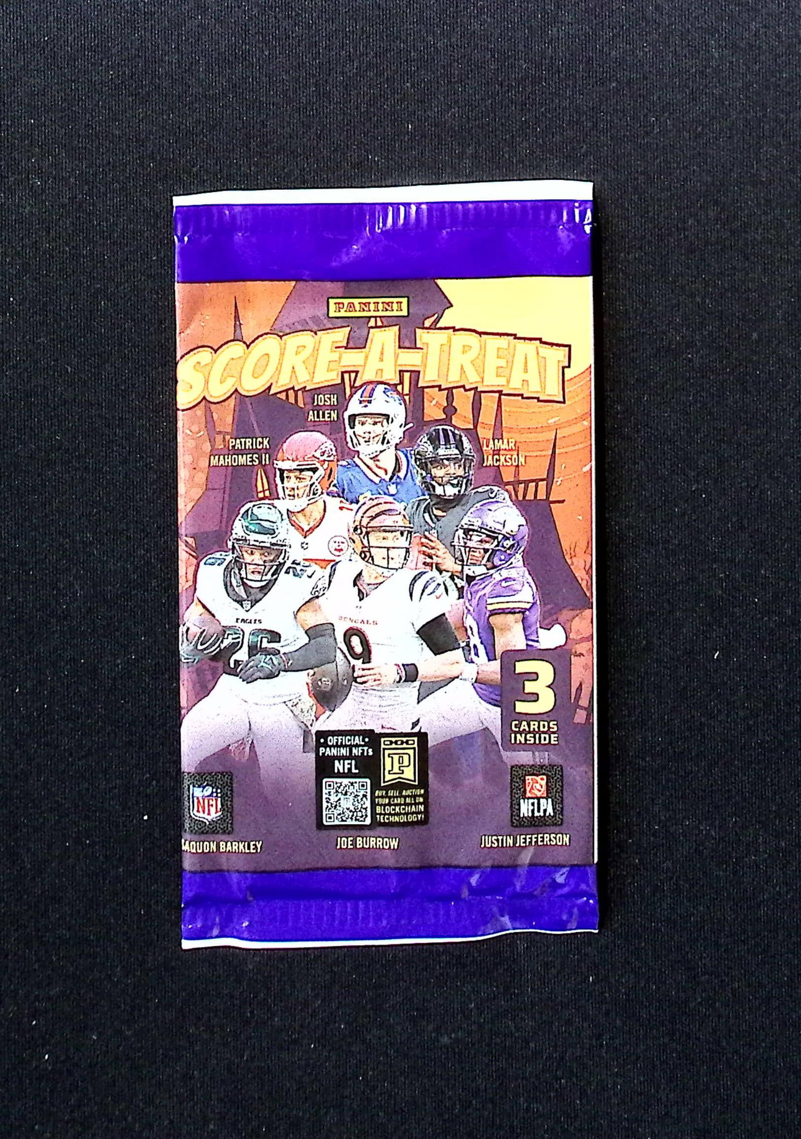 2025 Panini Score A Treat Football Cards Retail Pack, Sports Cards Cam Ward, Travis Hunter, Shedeur: Panini Football NFL Trading & Sports Card, Sports Cards for Sale Near Me, Rookie Cards in this Set are CJ Stroud, Bijan robinson, Bryce Young, Jordan Addison, Jaxson Smith-Njigba, Auction Memorabilia 
