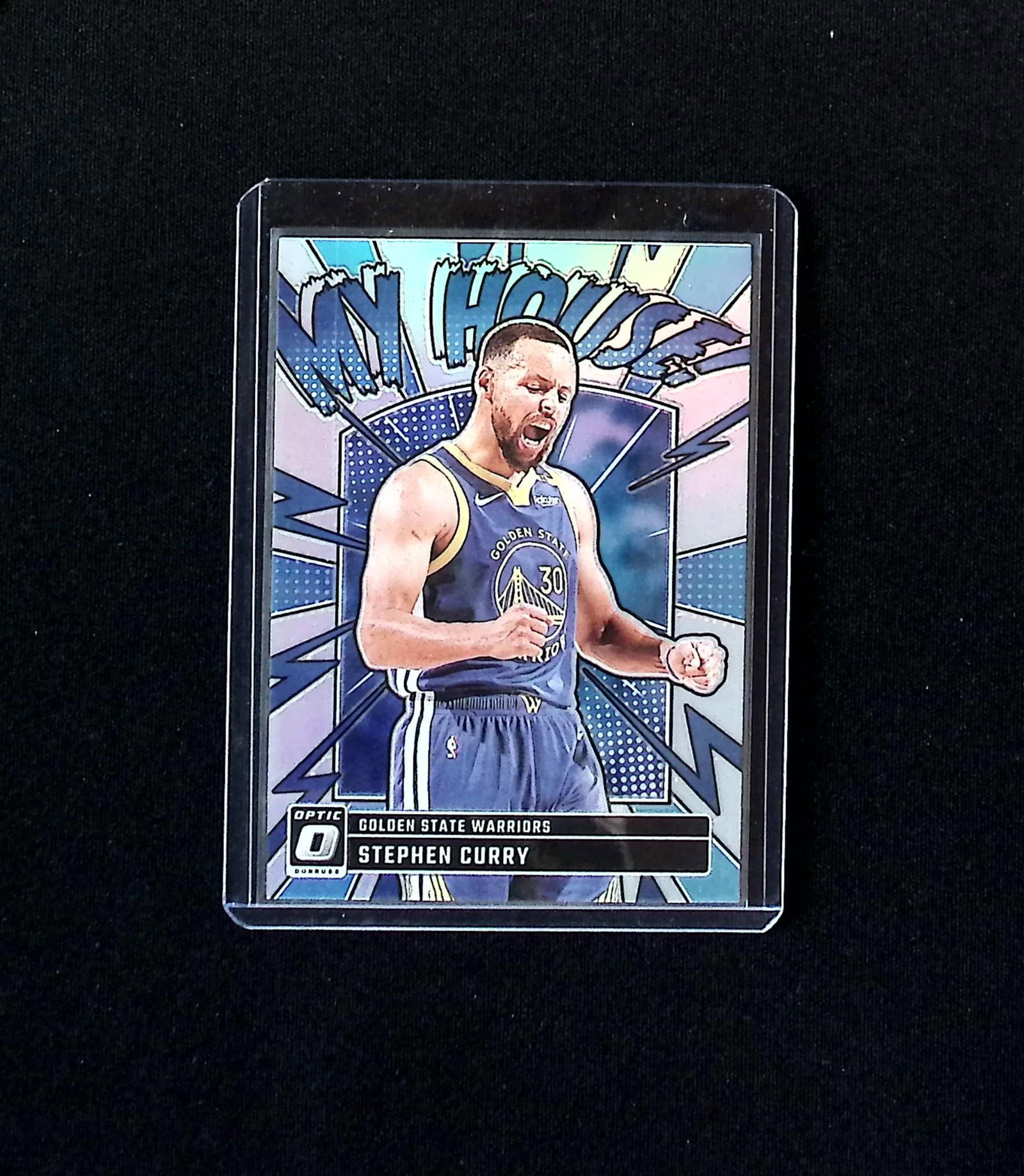 Stephen Curry My House Holo Prizm 2024-25 Donruss Optic #17 Golden State Warriors (1 of 2)