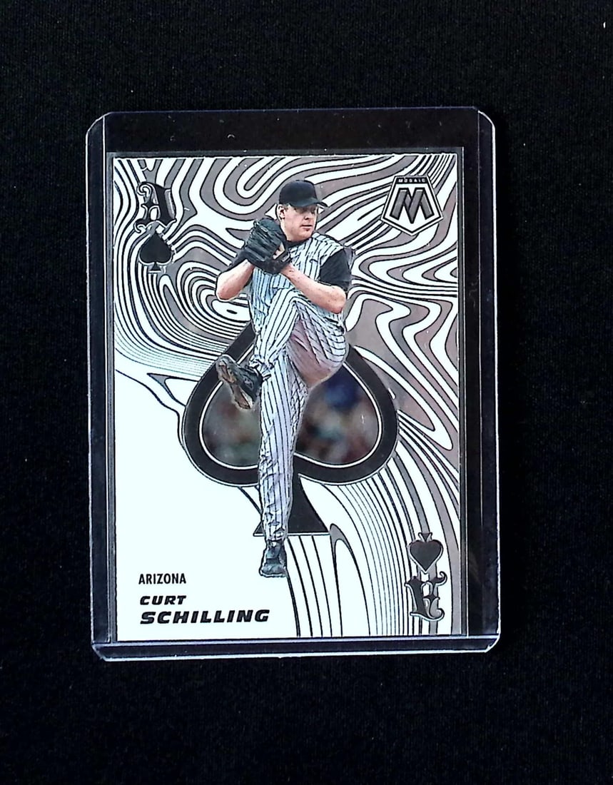 Curt Schilling Aces 2021 Panini Mosaic #ACE10: Panini, Donruss, & Donruss Optic Baseball MLB Trading & Sports Cards, Sports Cards for Sale Near Me, Prizm, Mosaic, Select, SP, SSP, Auction Memorabilia Lots for Sale On Line, World Series & Hall of F