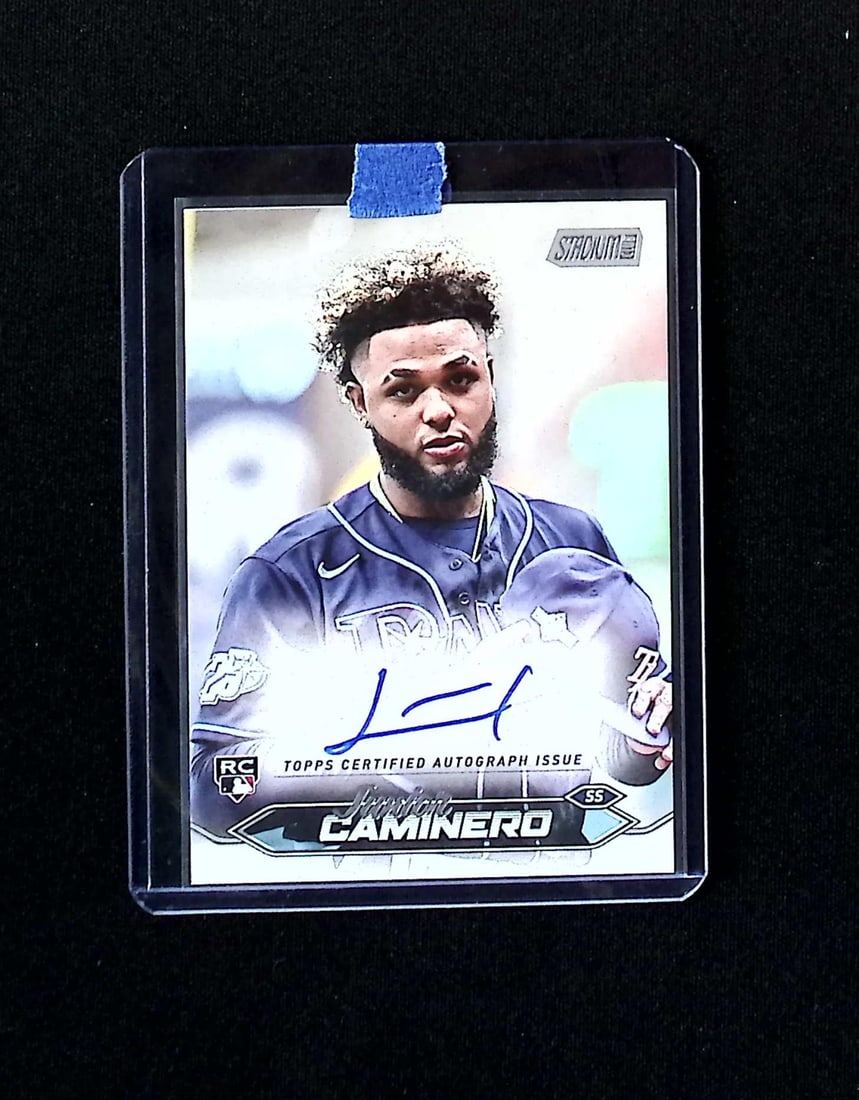 Junior Caminero Rookie On Card Auto 2024 Topps Stadium Club #SCBA-JC Rays (1 of 2)