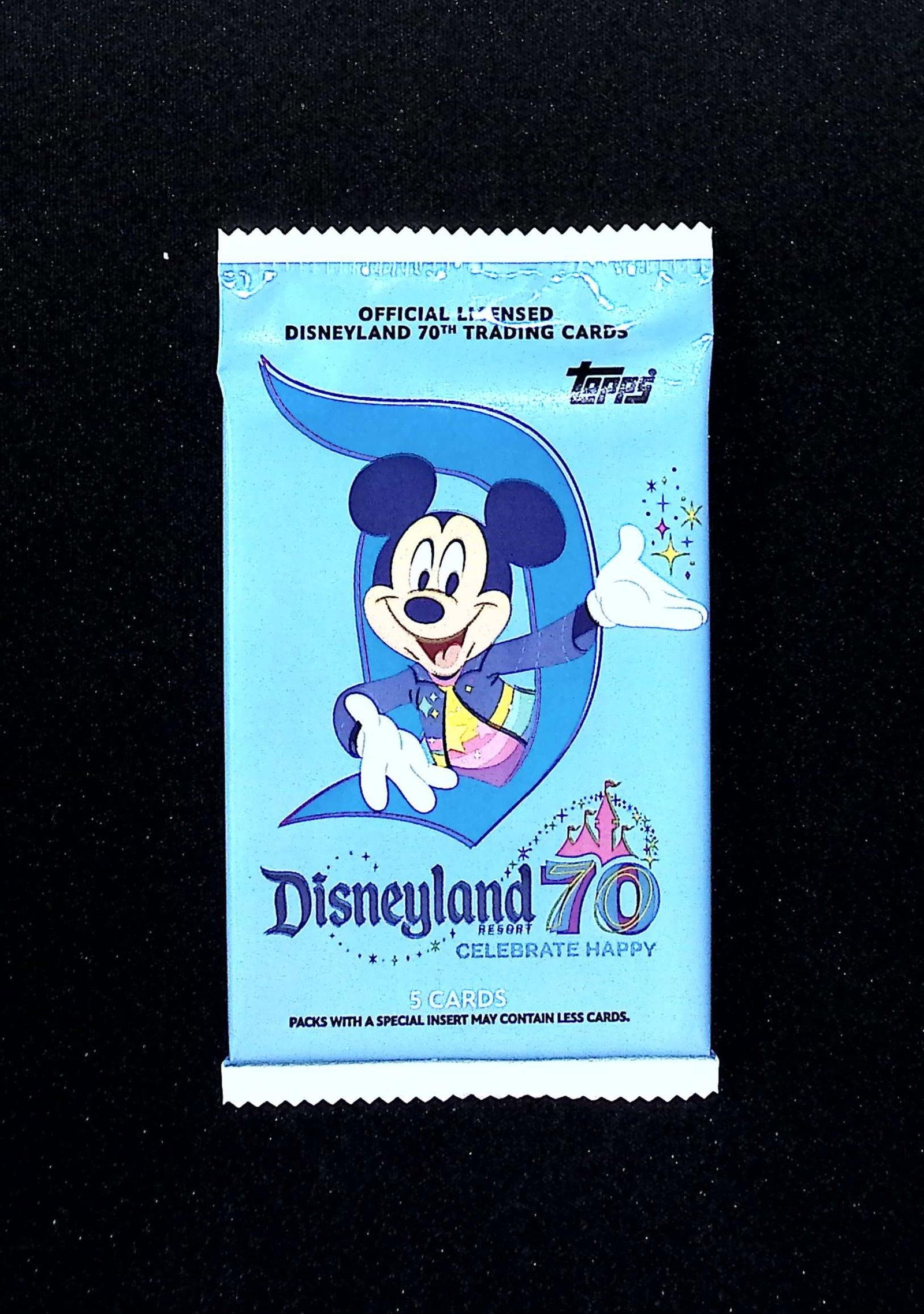 2025 Topps Disneyland Resort 70th Anniversary Blaster Box Pack: Disney Topps Trading Cards of Movies & Television Shows, Refractors, Ray Waves, Numbered Rare Cards. Darth Vader, Luke Skywalker, Princess Leia, Mandalorian, Yoda, Grogu, Han Solo, Rebellion, Imperial